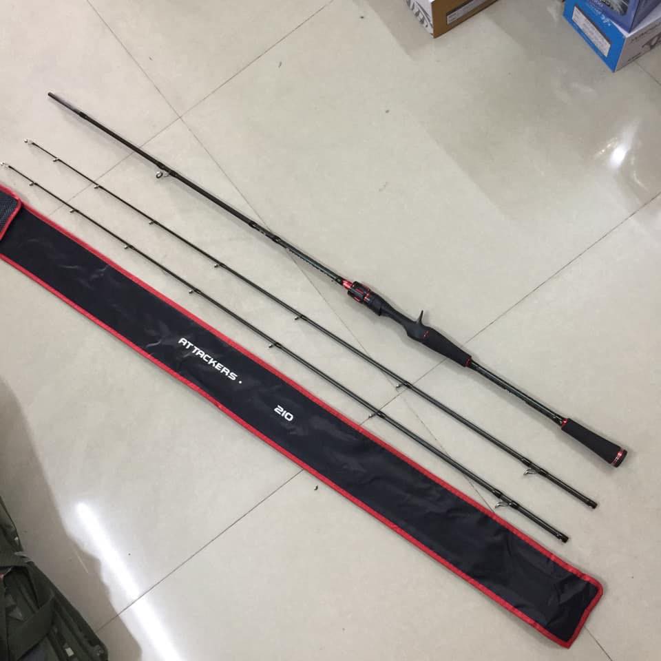 Cần Câu Lure Chất Lượng Shimano Attacker Carbon xoắn 2 ngọn M MH Cực Đẹp