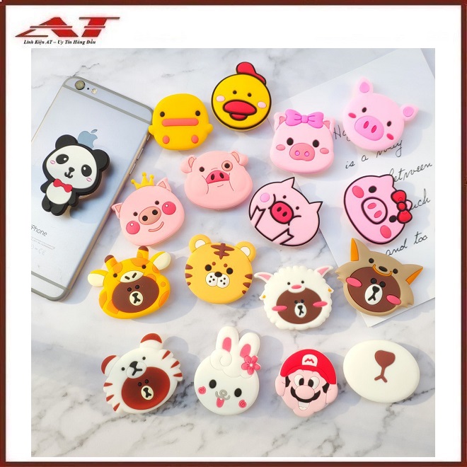 Miếng Dán Giá Đỡ Điện Thoại Popsocket Dễ Thương