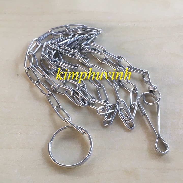 01 sợi - size 3mm dây xích chó mèo dài 1.4m