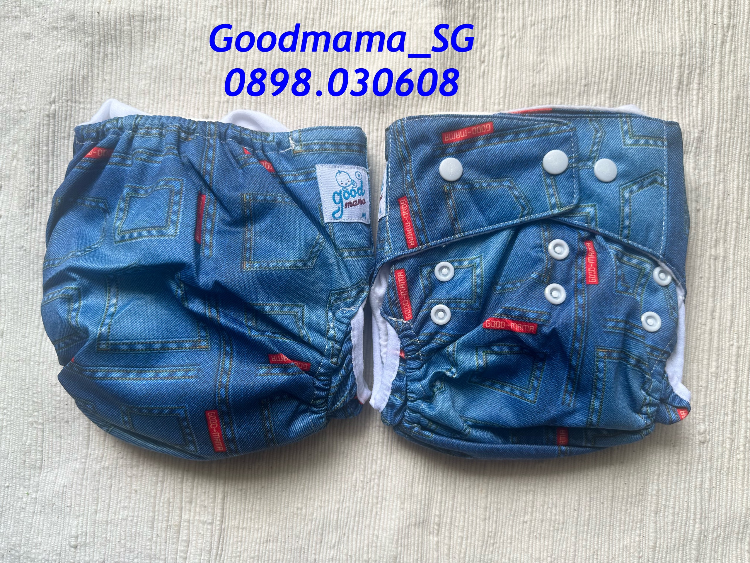 [HCM]Mẫu bé trai _ 1 bộ tã vải siêu chống tràn Goodmama gồm 1 vỏ và 1 lót