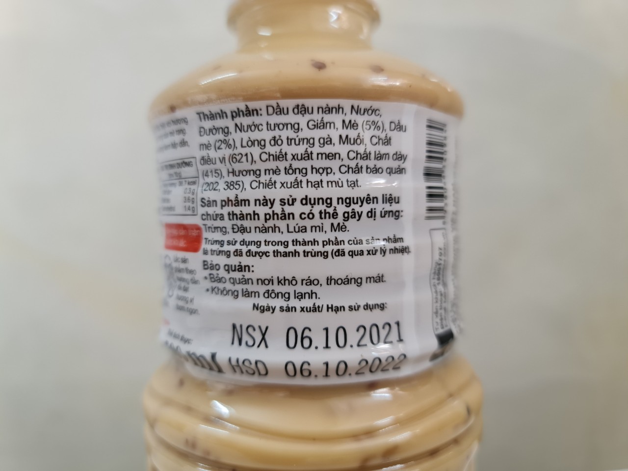 [Chai 500ml] XỐT MÈ RANG [VN] KEWPIE Dressing Roasted Sesame (hty-hk5)