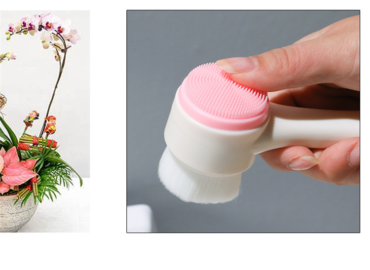 Bàn Chải Rửa Mặt 2 Đầu Silicone