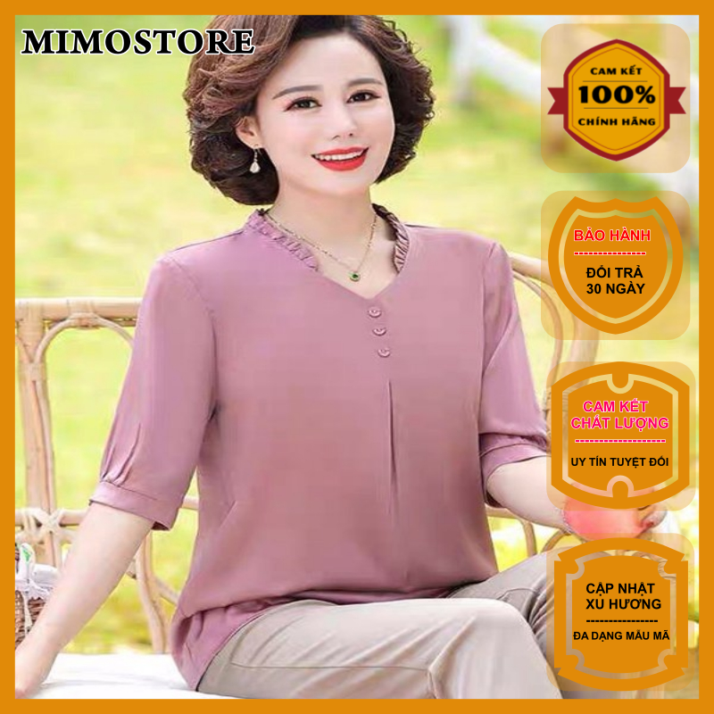 Áo kiểu cổ thêu hoa chất cotton co giản mẫu thu đông mới nhất  LZ01670