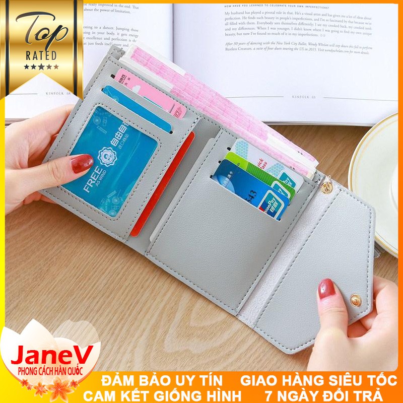 Ví Nữ Mini Ngắn Cầm Tay Dễ Thương Giá Rẻ Phong Cách Hàn Quốc TVNN172 Phù Hợp Với Nhiều Hoàn Cảnh