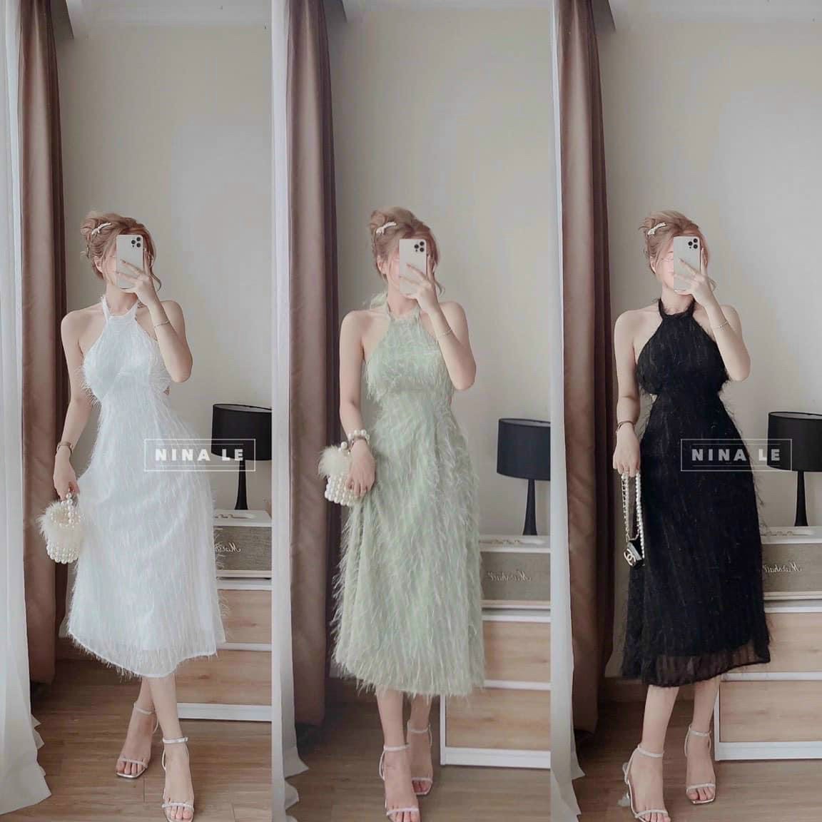 [Nhập RS0822 giảm 30k cho đơn 99k]đầm lông vũ có mút