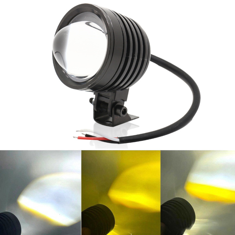 Đèn Trợ Sáng L4 Bi Cầu 2 Chế Độ 2 Màu [ Tặng Pat và Công Tắc ]