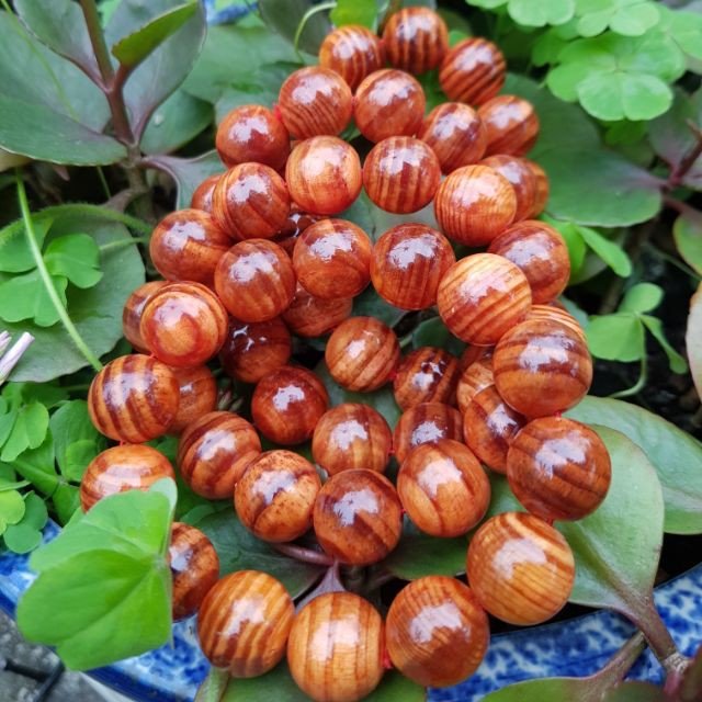Vòng phong thủy gỗ Huyết Long 14ly