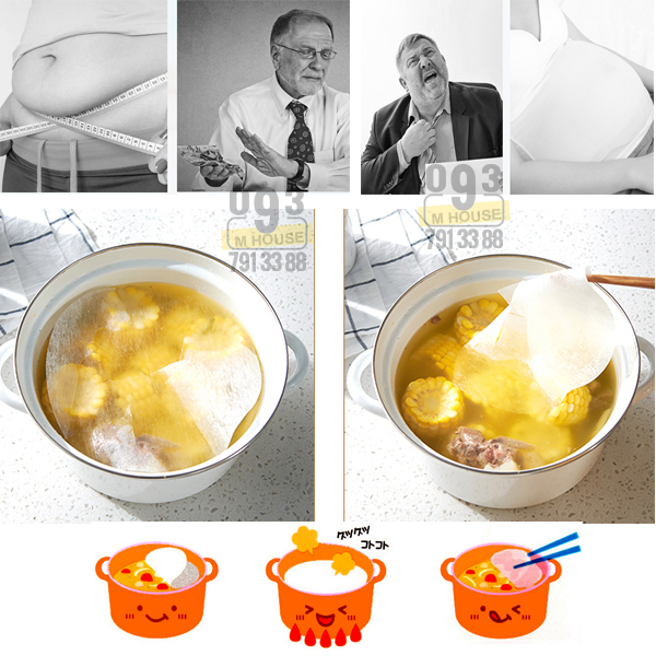 Creative Gadgets Oil Absorption Paper PP Soup Oil Absorption Pad Health Kitchen Tools Oil Film