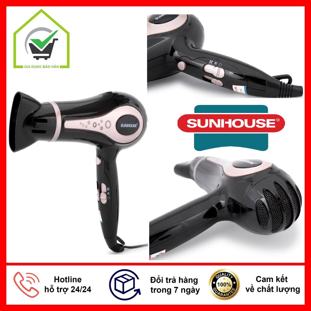 [HÀNG CHÍNH HÃNG] Máy sấy tóc cao cấp SUNHOUSE SHD2317 Bảo hành 12 tháng