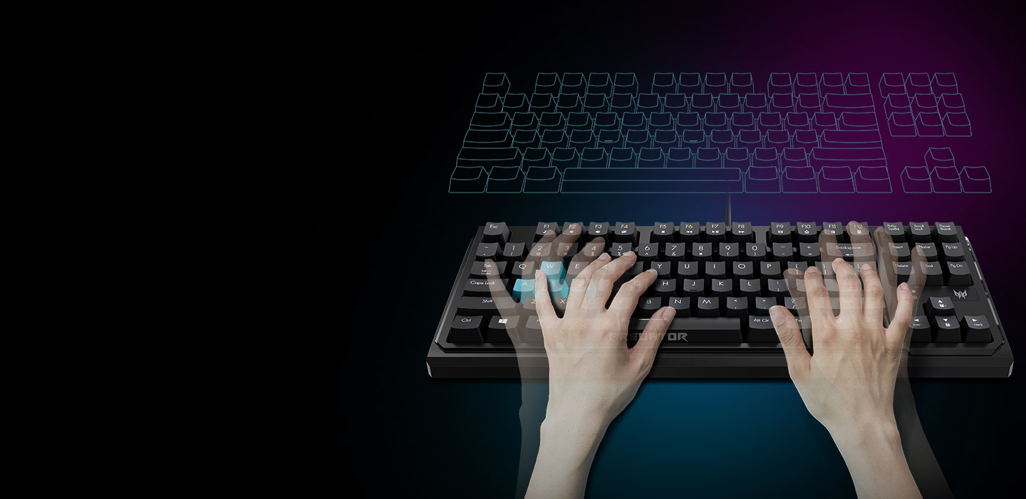 Bàn phím cơ Gaming Predator Aethon 301 TKL
