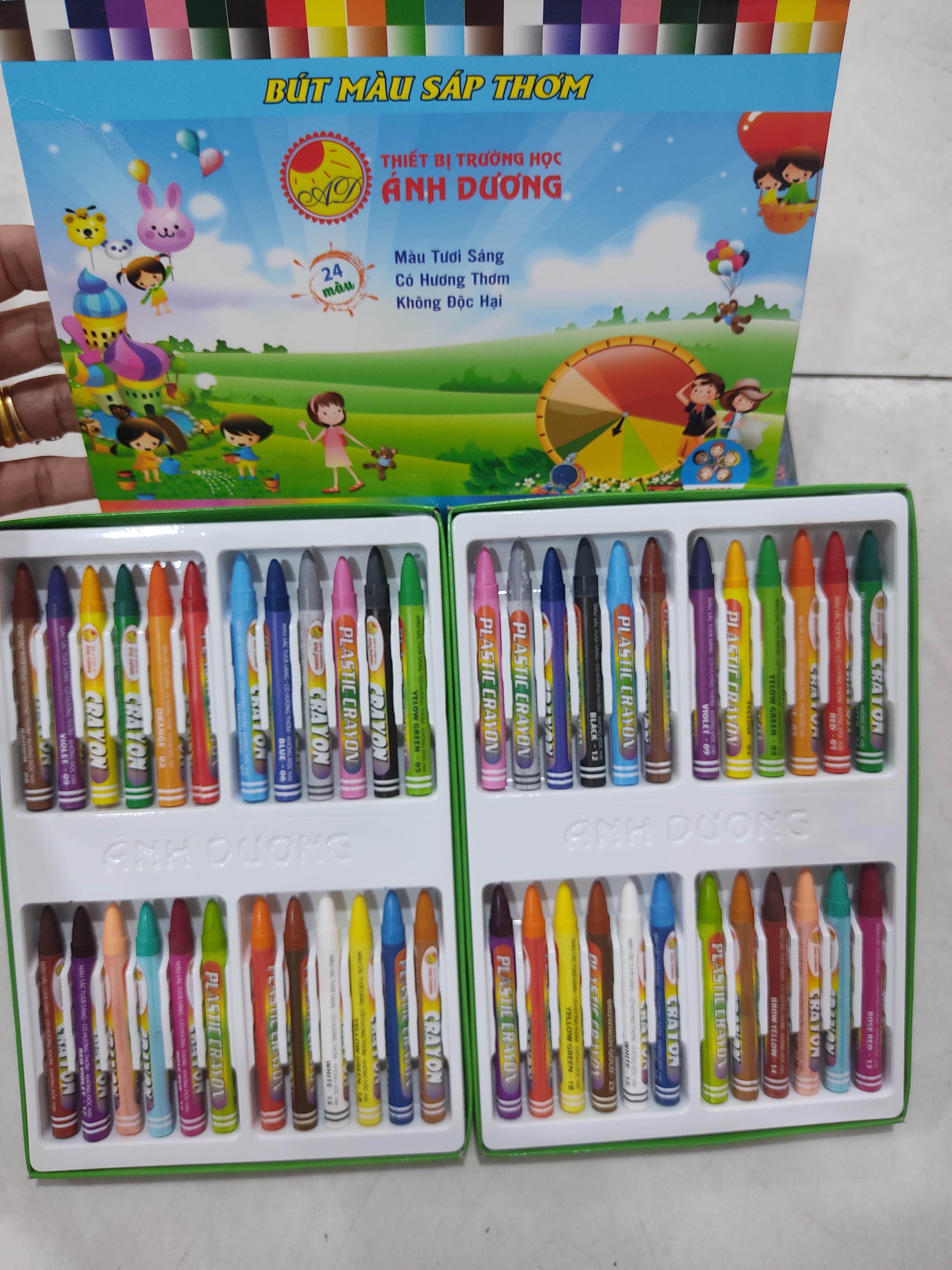 sáp ánh dương 24 mầu