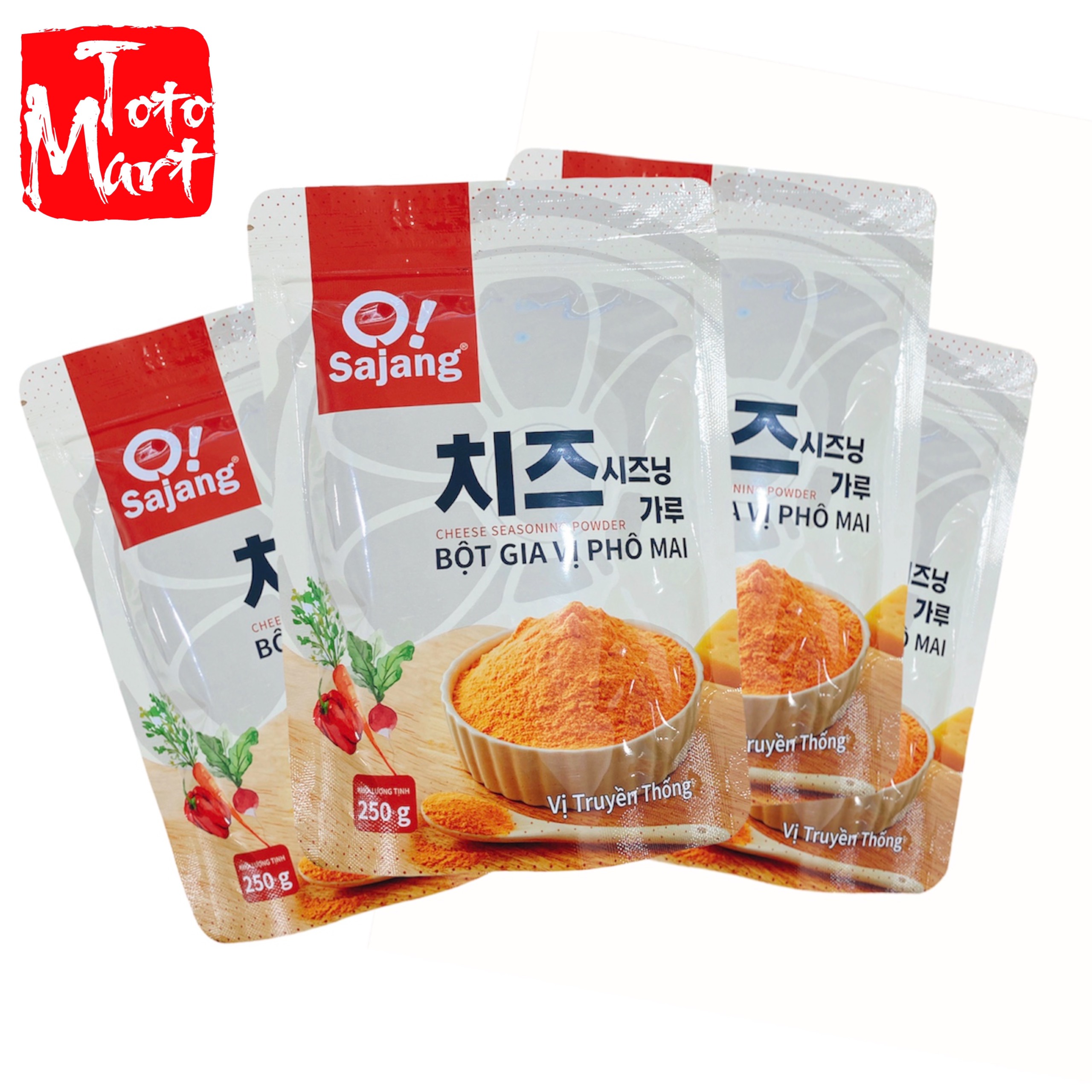 1kg Bột phô mai lắc (màu cam, béo thơm)