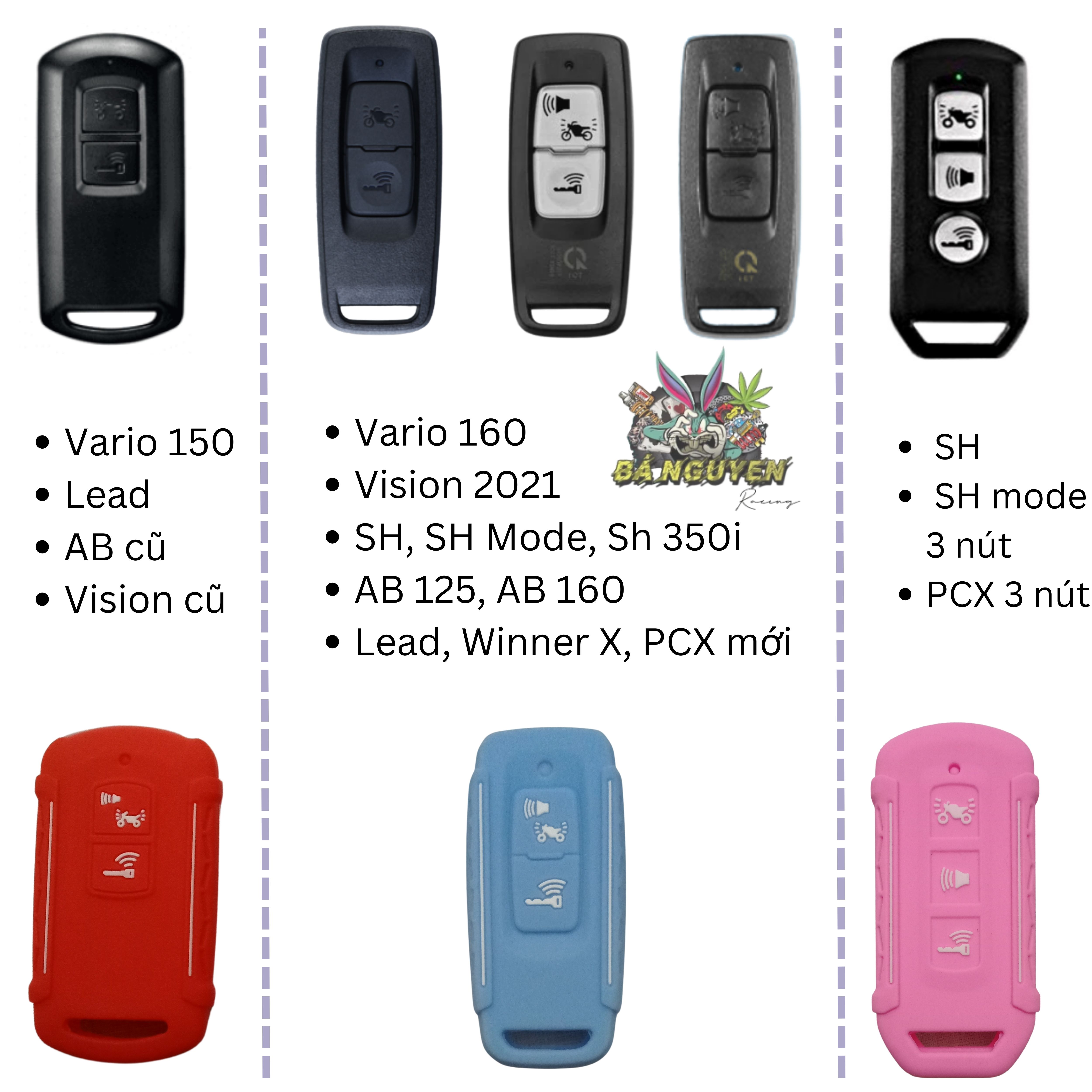 [LOẠI DÀY] Bọc Chìa Khóa Smartkey Vision 2021-2023