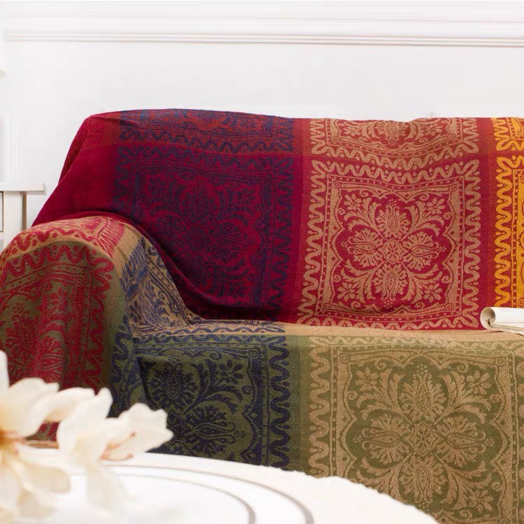 [NHIỀU MẪU] Khăn phủ sofa, thảm vintage sử dụng 2 mặt 1m5x1m9