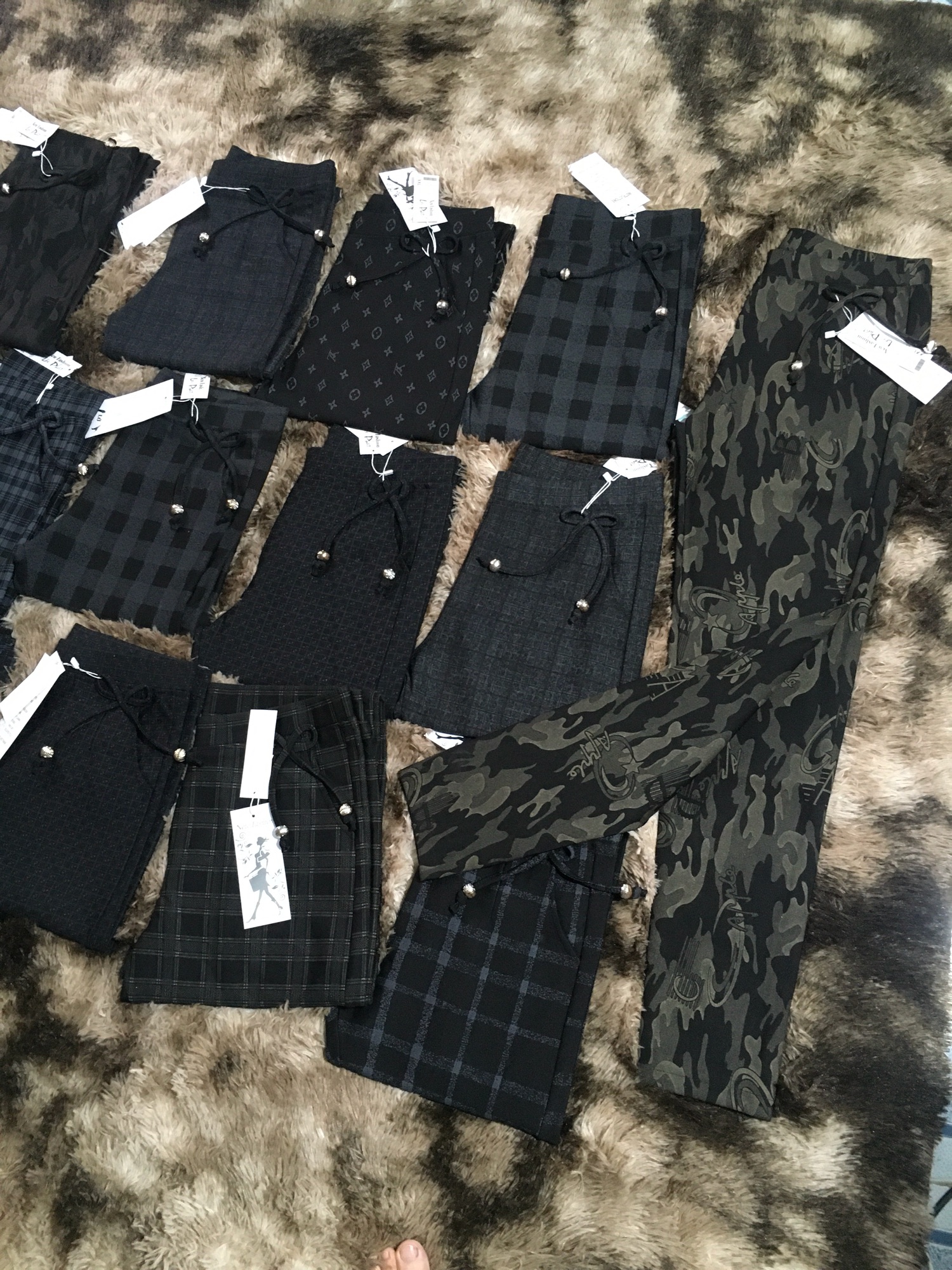 [HCM]Quần cotton sọc lưng thun dài