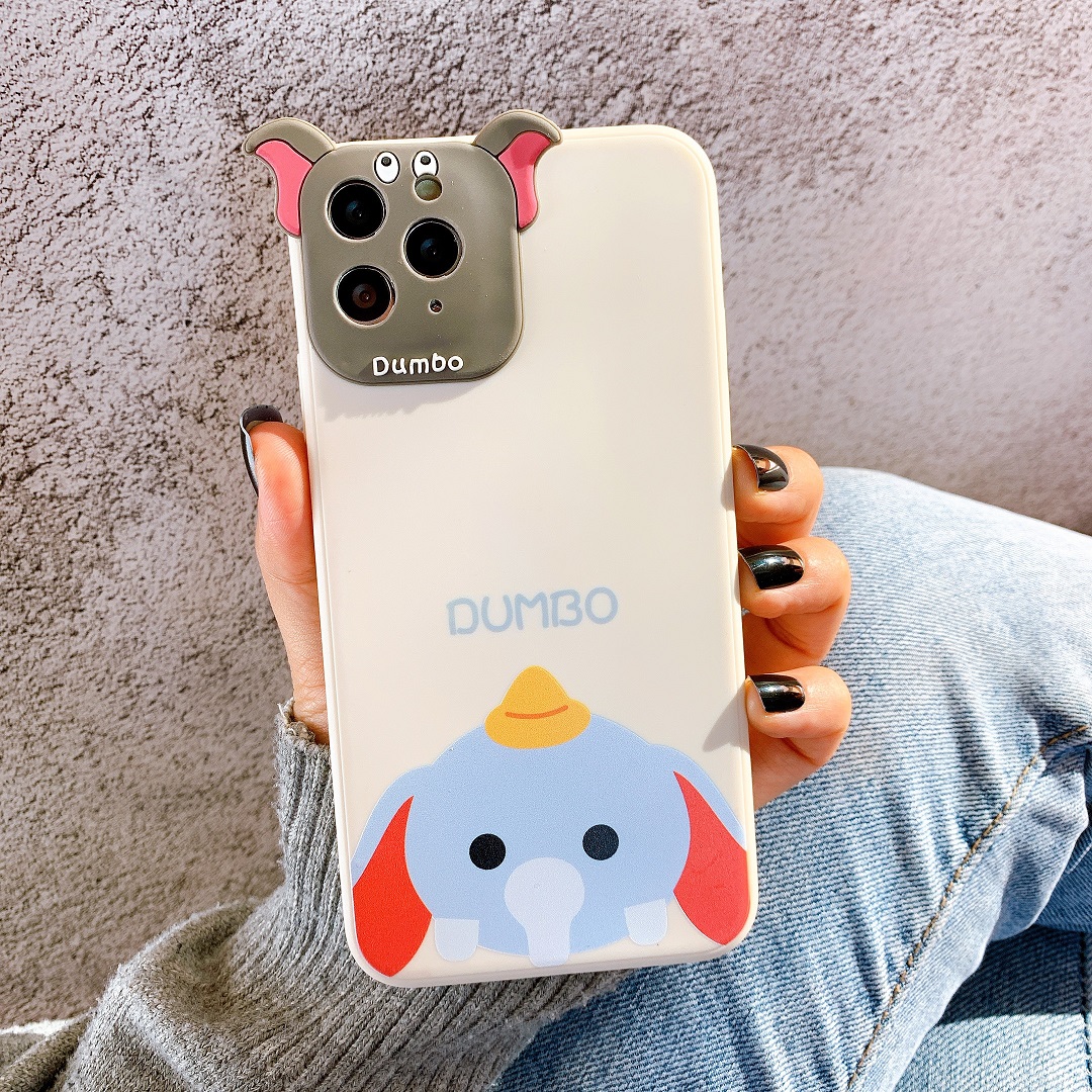 Ốp Lưng Silicon Bảo Vệ CAMERA Doraemon x Voi Dumbo
