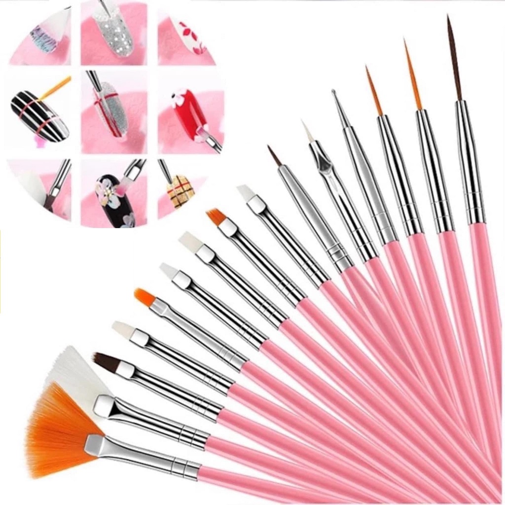 Bộ cọ vẽ móng 15 cây
