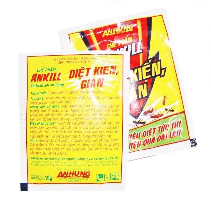 Chế phẩm diệt kiến gián ANKILL (20g/1 gói)