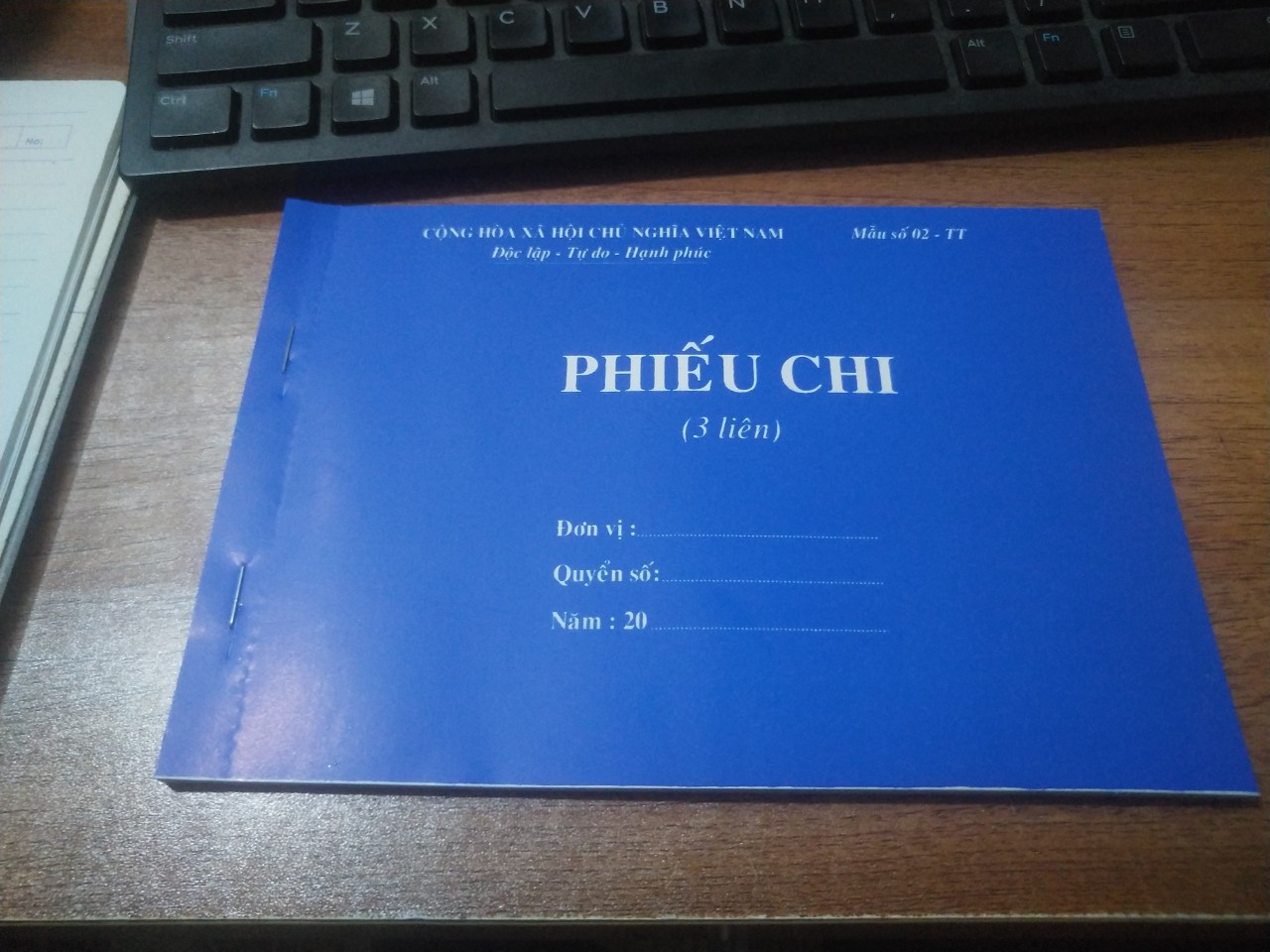 Phiếu thu/Phiếu chi A5 loại 3 liên 60 tờ(mua 10 quyển tặng 1 quyển)