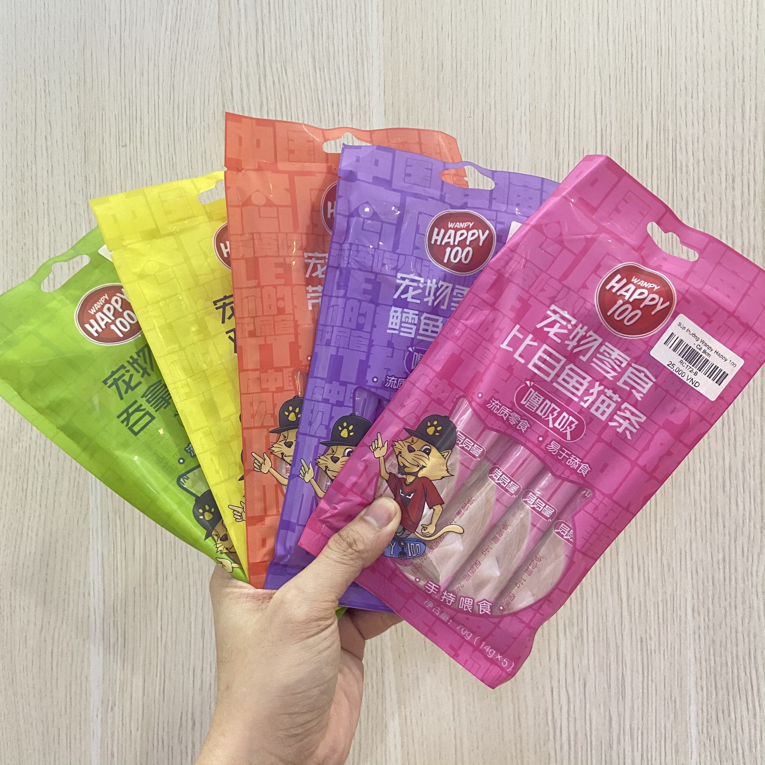 Súp thưởng Que Wanpy Happy 100 | Súp thưởng cho mèo Wanpy