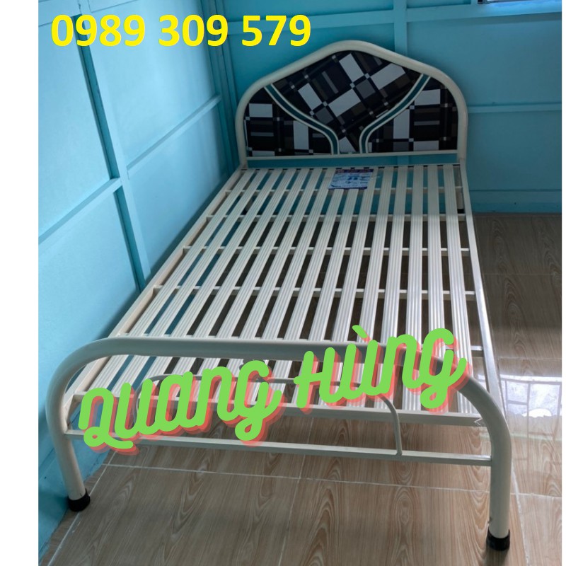 [HCM]GIƯỜNG SẮT ỐNG TRÒN 1M CAO CẤP - LẮP ĐẶT FREE