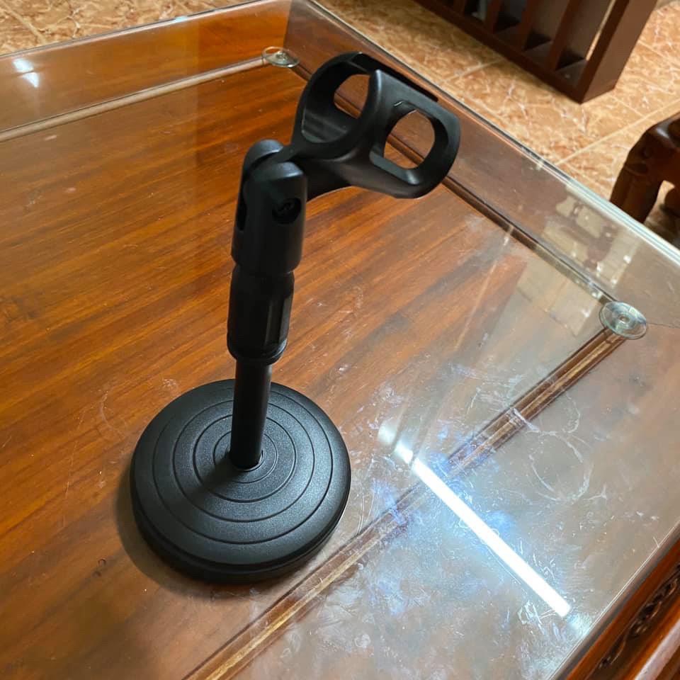Chân Đế Micro Đứng Để Bàn Microphone Stand nhựa cao cấp