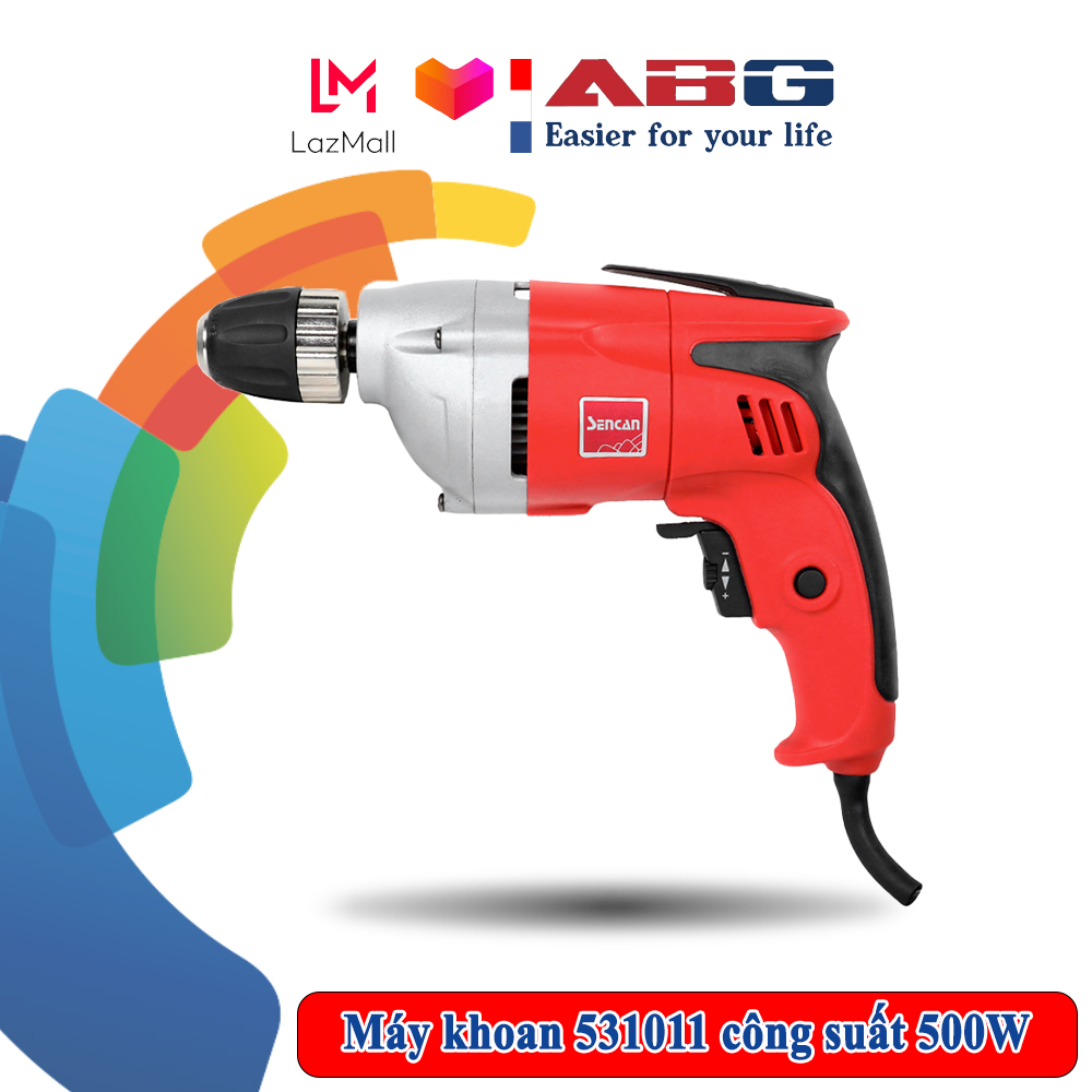 Máy khoan sencan 531011 công suất 500w sử dụng tốc độ tối đa 0-2000 vòng/ phút giúp khoan gỗ, sắt thép hiệu quả - hàng chính hãng