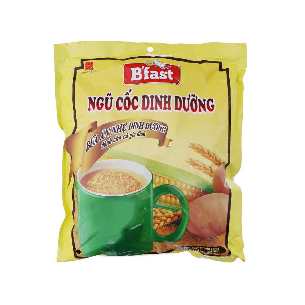 [ FREE SHIP ĐƠN TỪ 49K] Ngũ cố dinh dưỡng Vinacafe Bfast bịch 500g