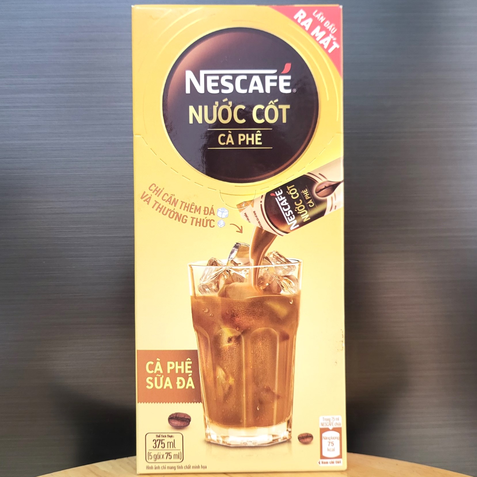 Nescafe - hộp vàng 375ml / 5 gói - nước cốt cà phê sữa nestle milk coffee