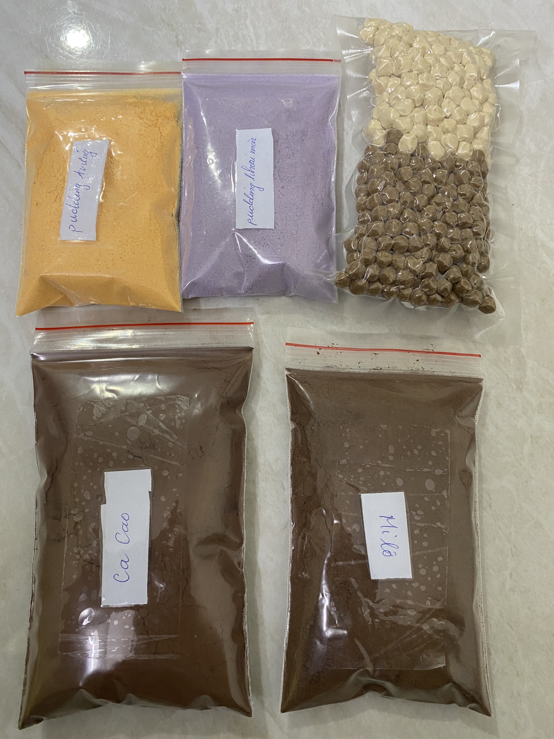 Set milo dầm Trân châu Pudding