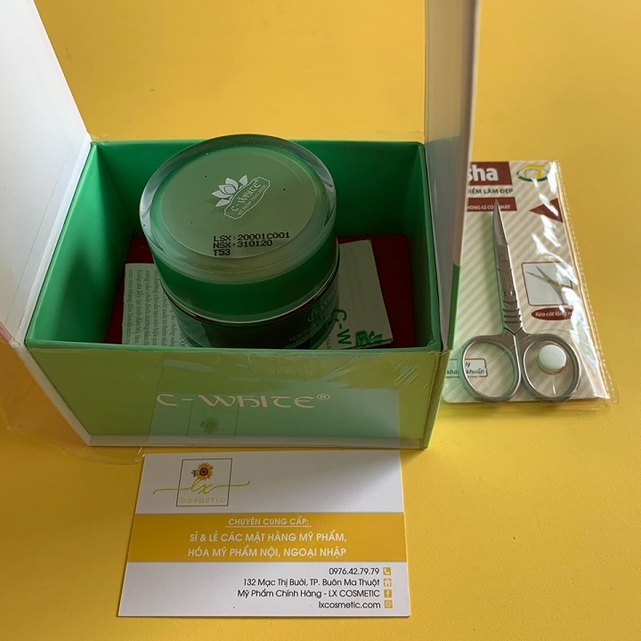 Kem C White dưỡng trắng da chống nắng 12g