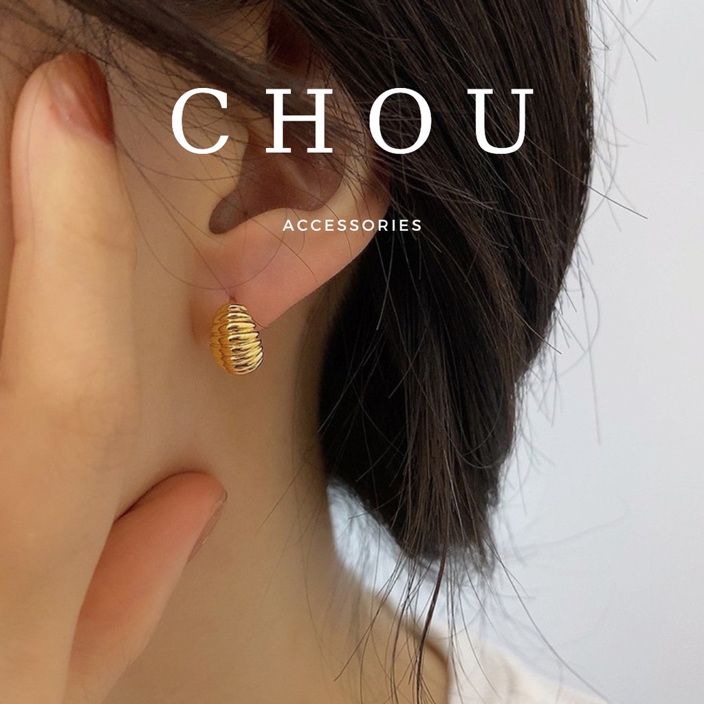 Bông Tai S925 Croissant Mini  | CHOU ACCESSORIES |