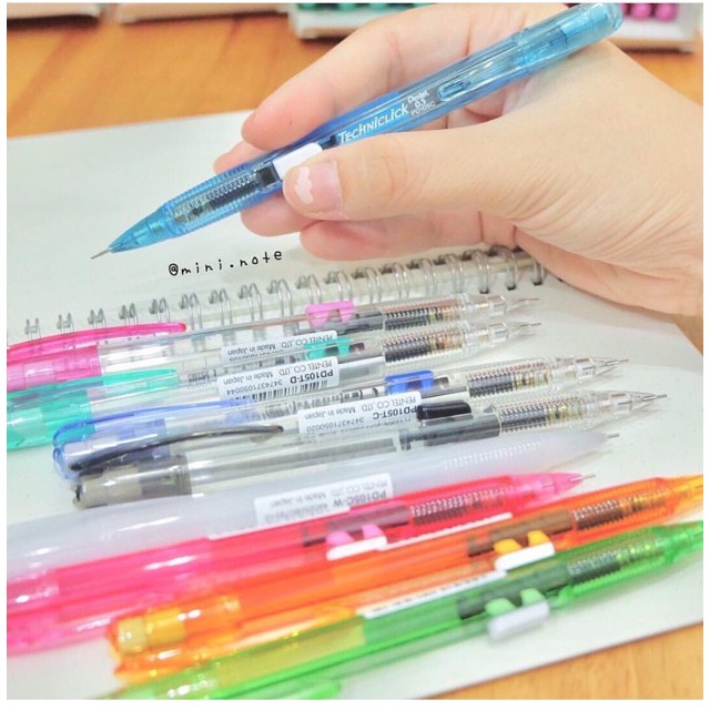 Bút Chì Kim Pentel Nút Bấm Giữa Thân PD105C