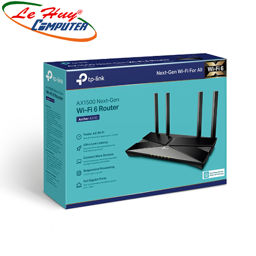Bộ phát wifi 6 tp link archer ax10 ax1500mbps