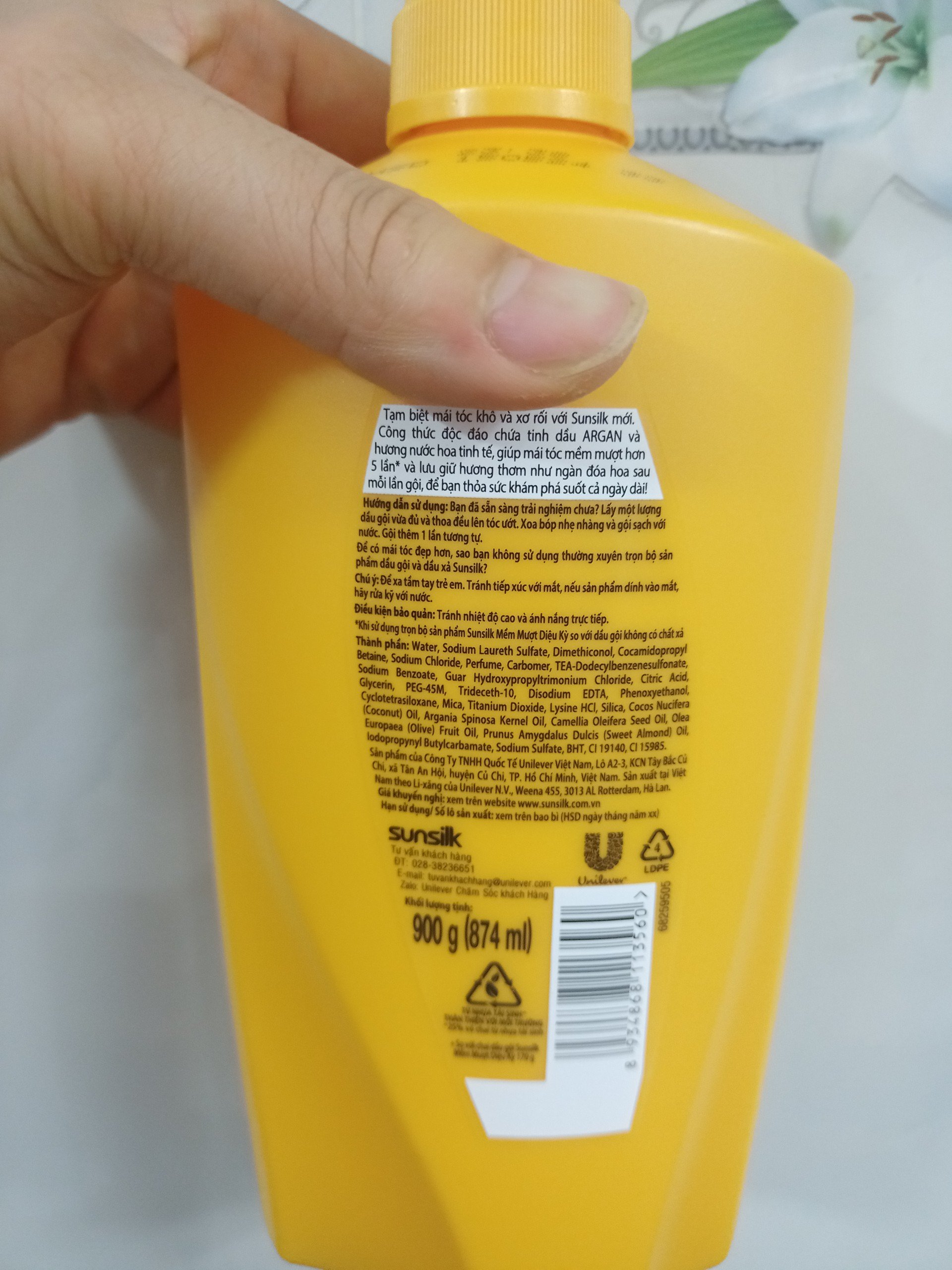 900g Dầu gội sunsilk