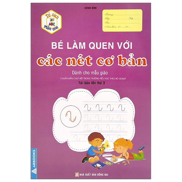 Fahasa - tủ sách mầm non - bé làm quen với các nét cơ bản