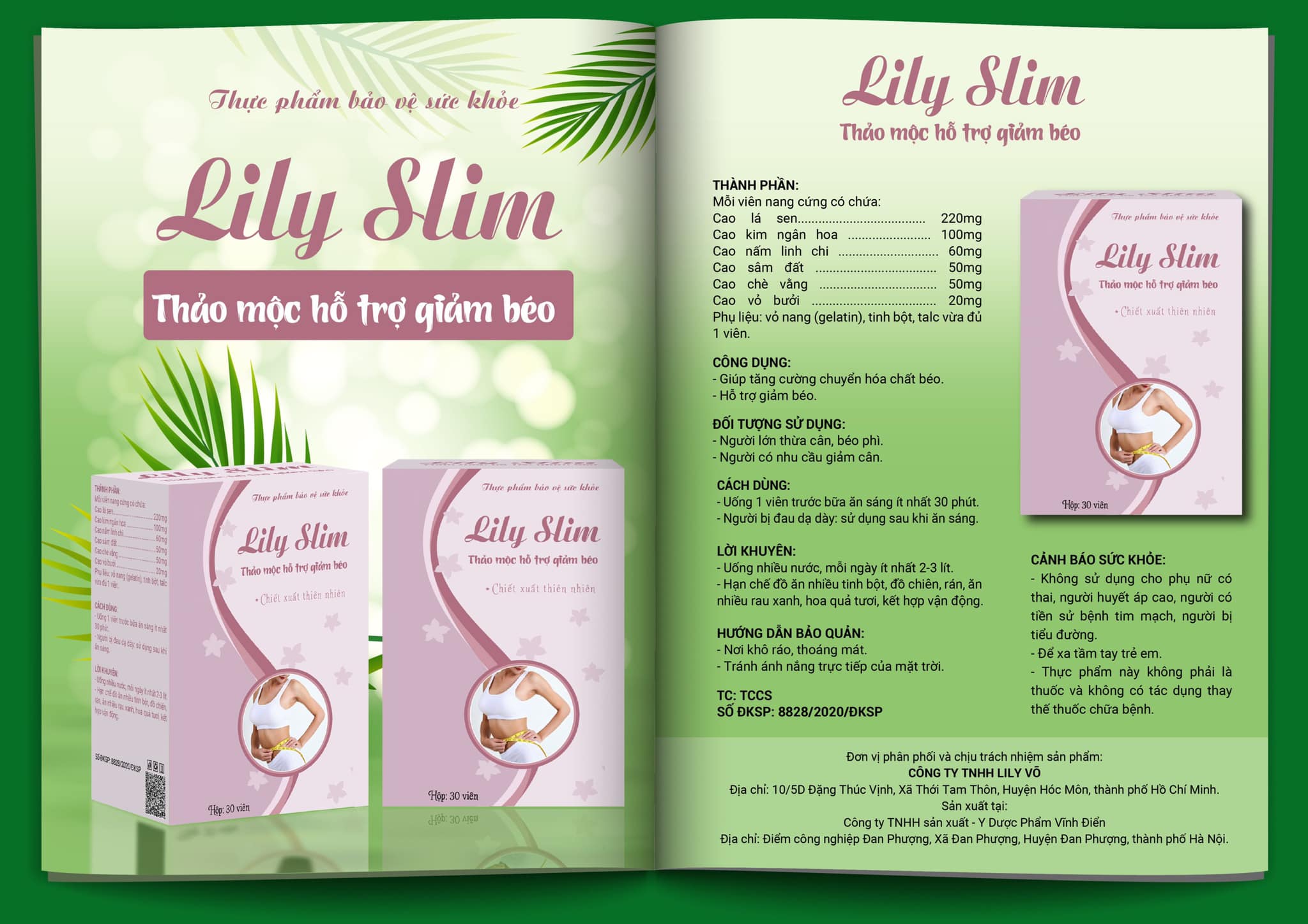 Combo 3 hộp thảo mộc giảm cân Lily Slim