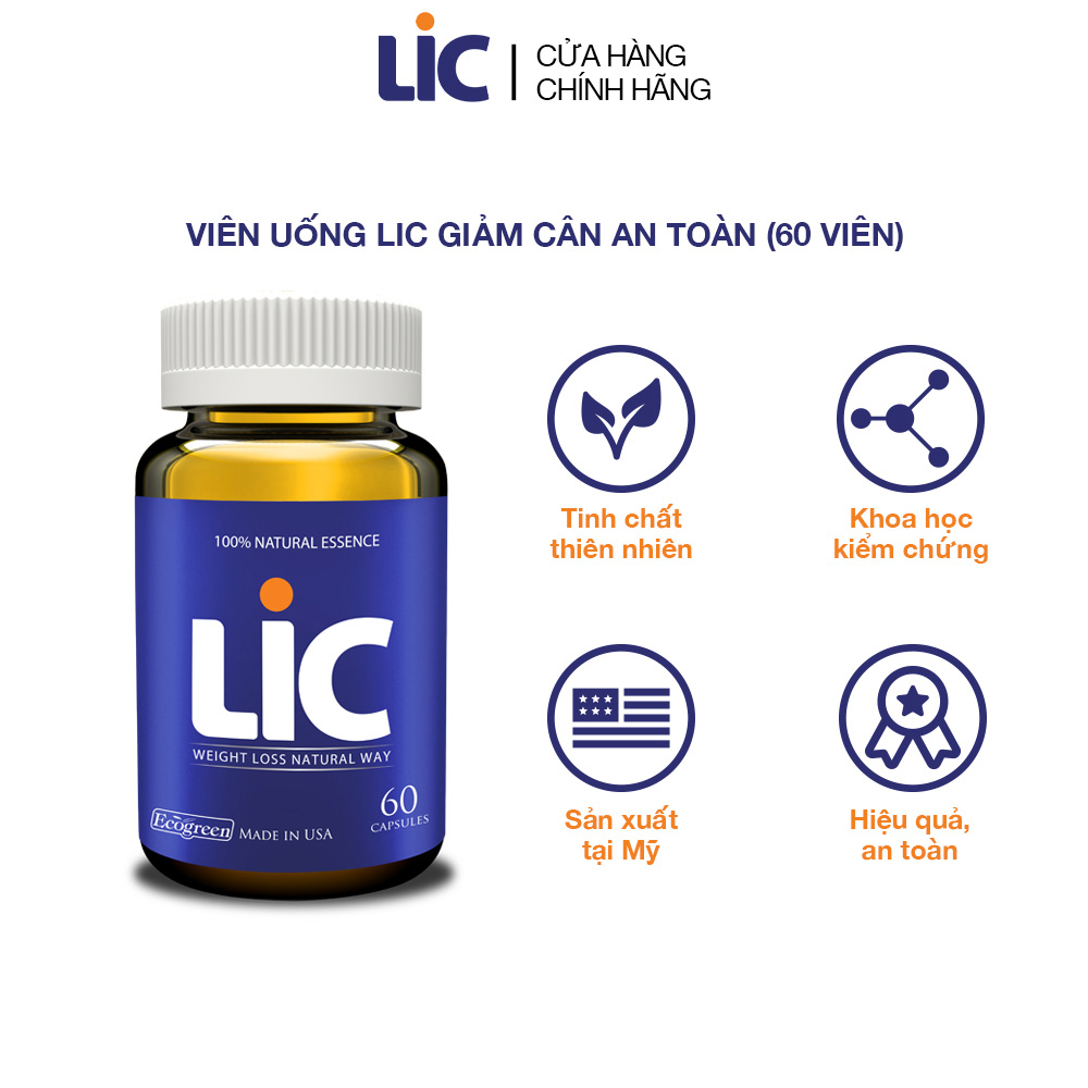 Viên uống LIC giảm cân an toàn (60 viên)