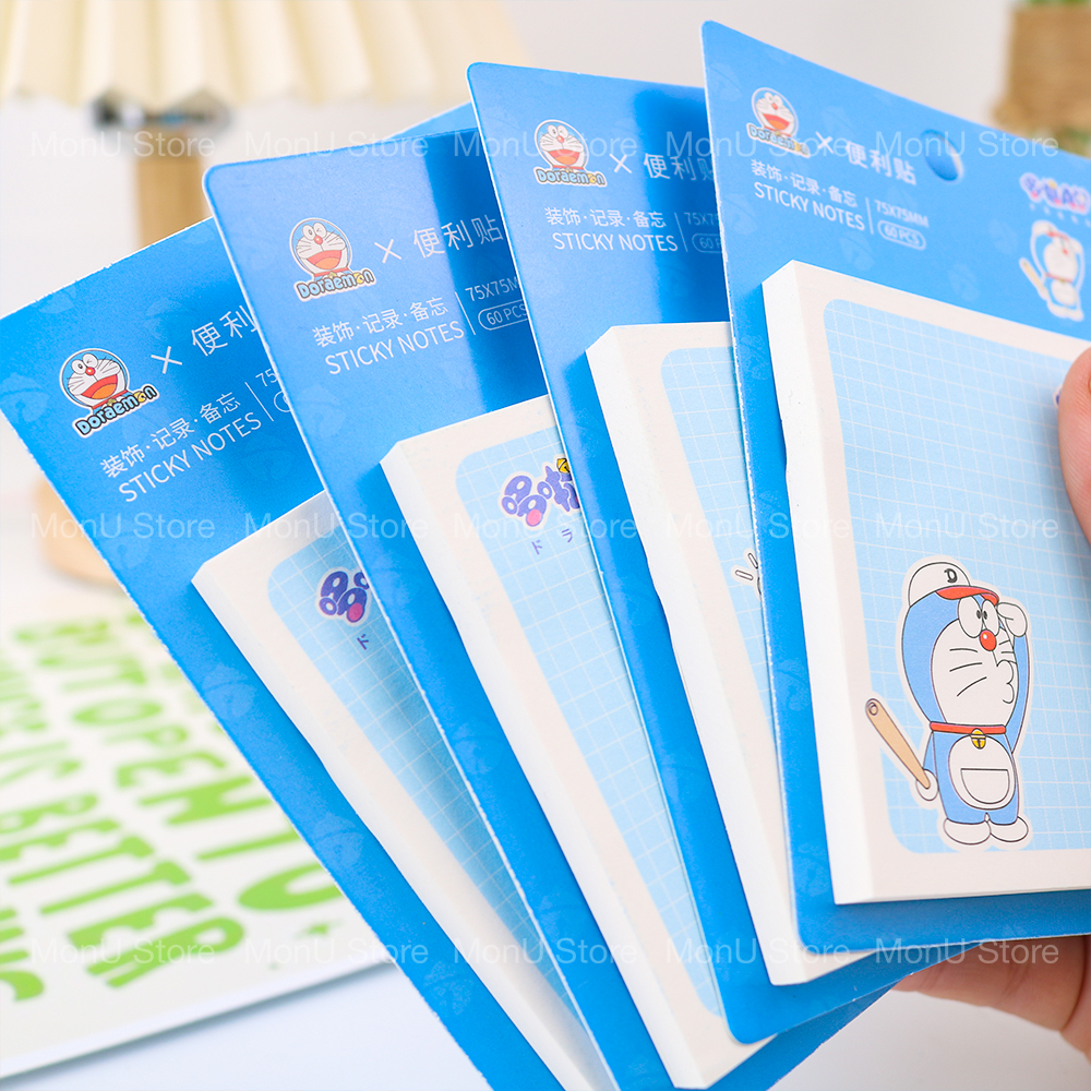 Giấy note DORAEMON DOREMON xấp 60 tờ dễ thương cute MON0377