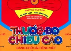 Fahasa - thước đo chiều cao - bảng chữ cái tiếng việt