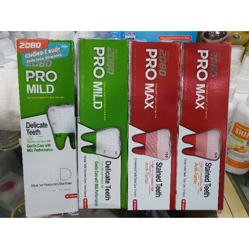 Kem đánh răng hàn quốc 2080 pro max - mild 125g