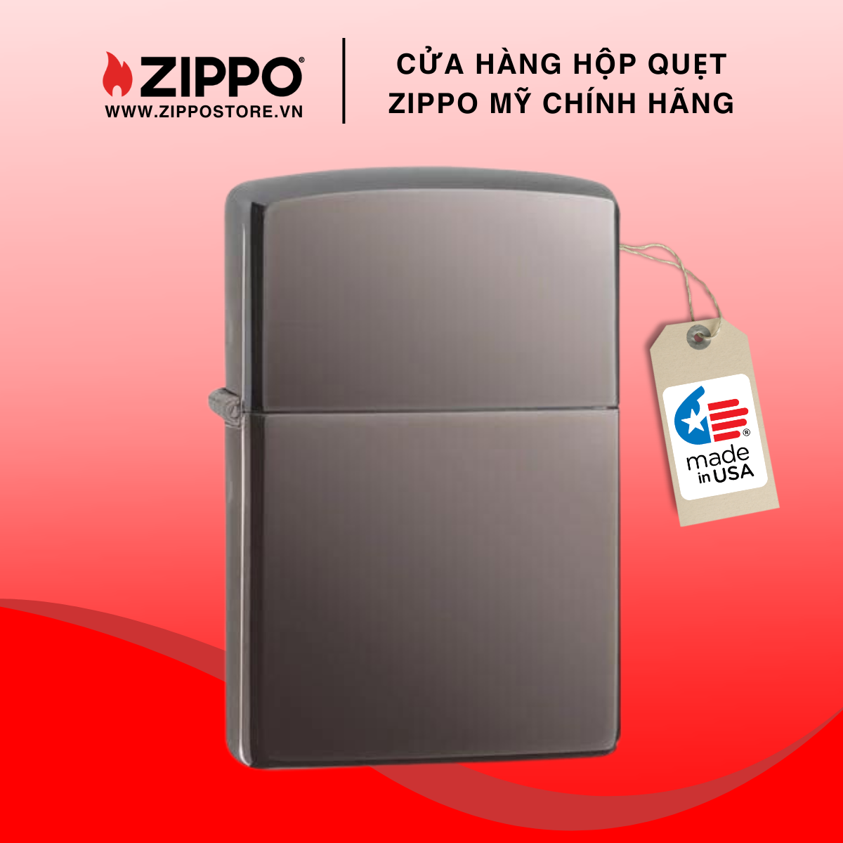 Bật Lửa Zippo Black Ice (Dark Chrome) 150