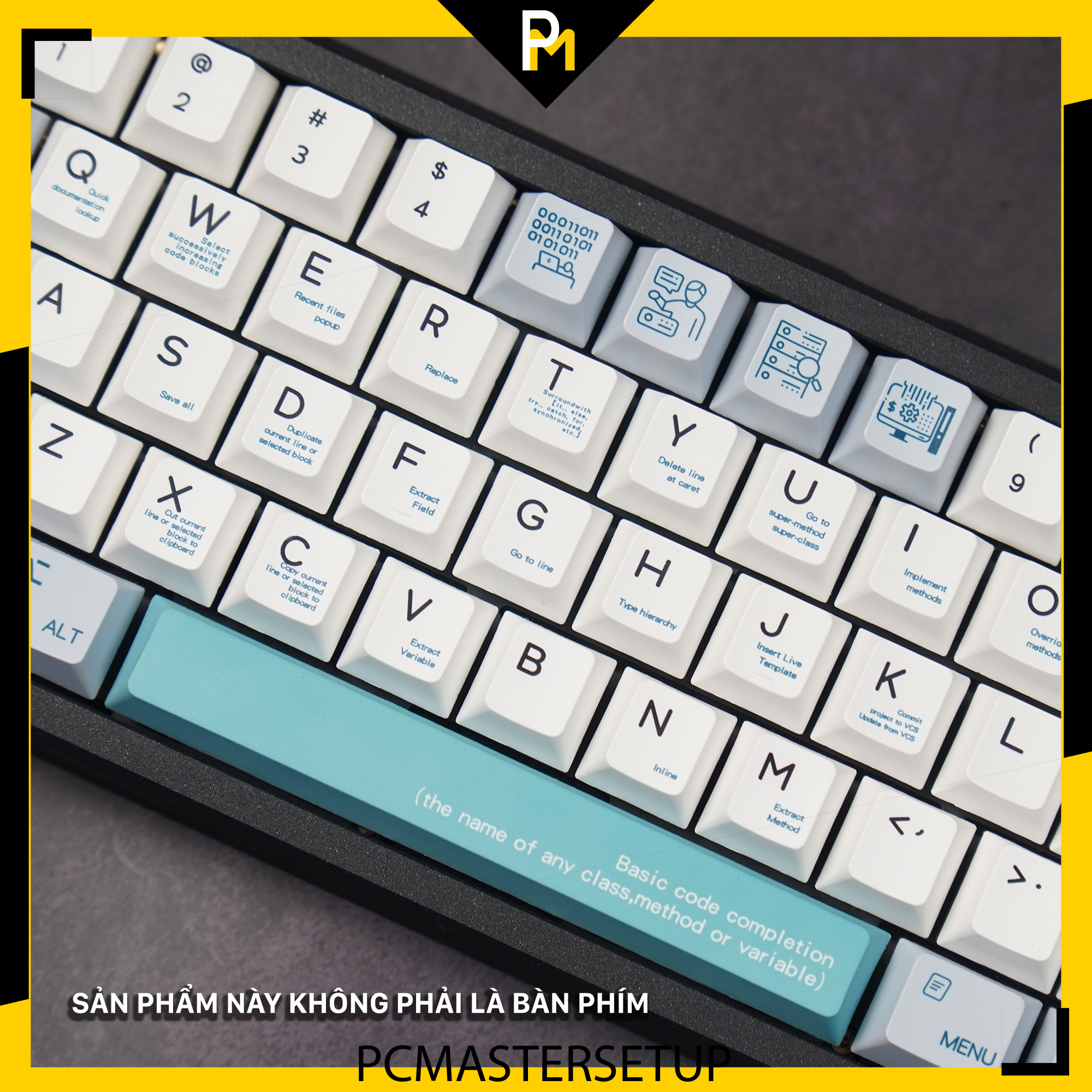 Keycap pbt Code 404 nhựa PBT dày 1.4mm chiều cao cherry profile Fullbox