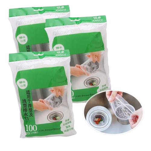 Combo 500 túi lọc rác bồn rửa chén bát giá rẻ, túi lưới lọc rác chậu rửa bát, bọc đựng rác bồn rửa bát