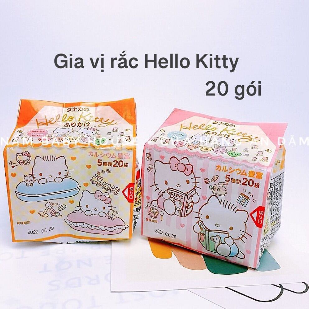 Gia vị rắc cơm Hello Kitty 20 gói Nhật Bản