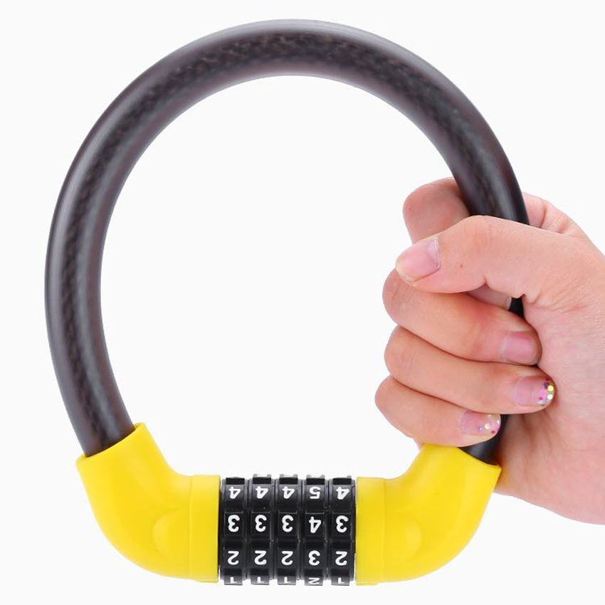 Khóa dây xe máy, xe đạp, cửa nhà, cổng nhà 5 số đổi được mật khẩu an toàn