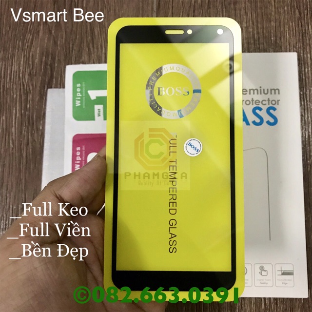 Kính cường lực full màn, kính nano dẻo và camera cho Vsmart Bee