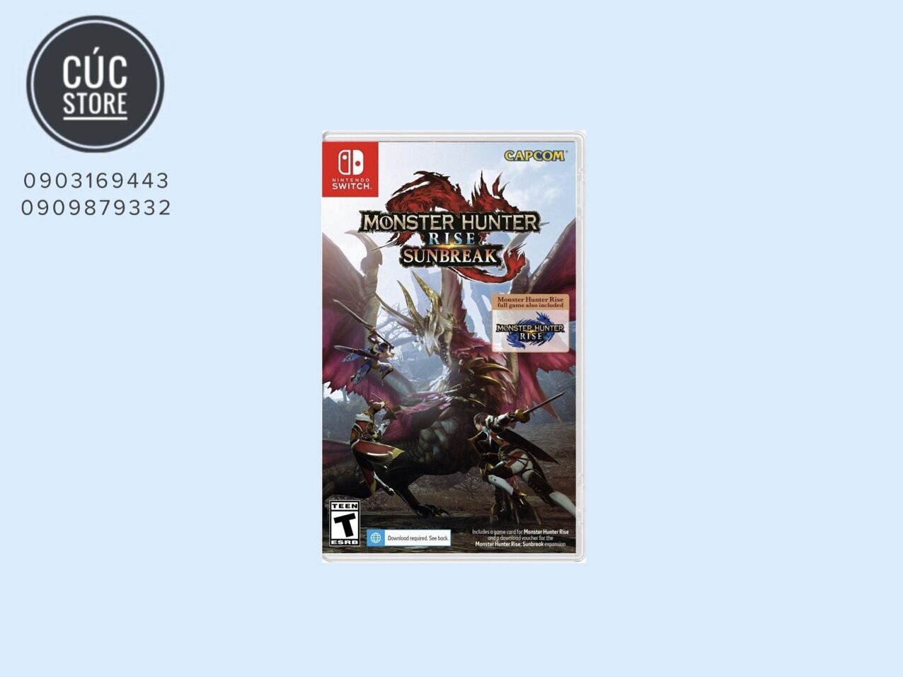 Băng chơi game Nintendo Switch: Monster Hunter Rise Sunbreak