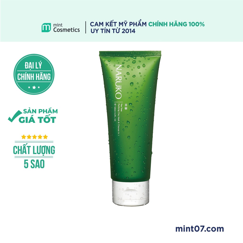 Sữa Rửa Mặt Naruko Tea Tree Purifying Clay Mask & Cleanser