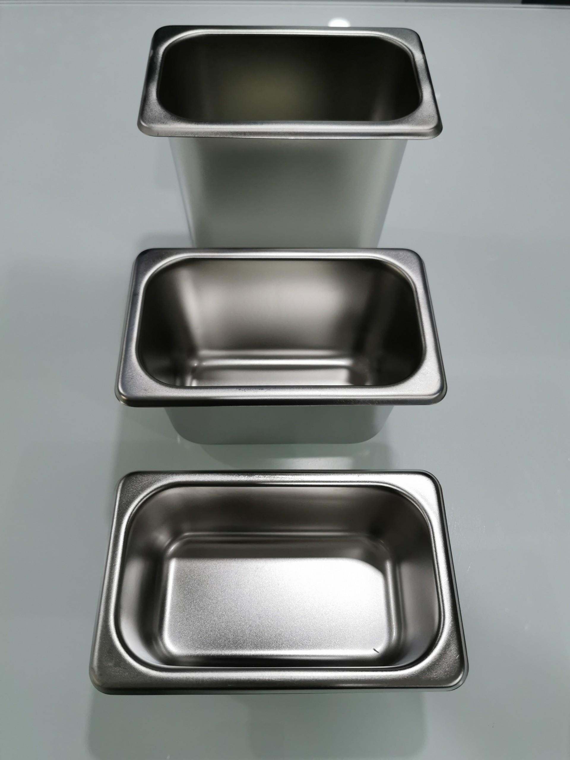 khay inox GN 1/9 đựng topping